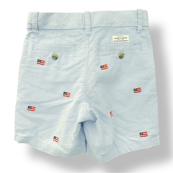 Janie & Jack | Embroidered Flag Shorts (4) 🇺🇸 - Picture 4 of 6